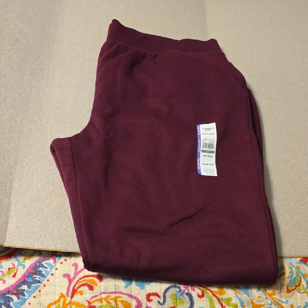 Burgundy Sweatpants
